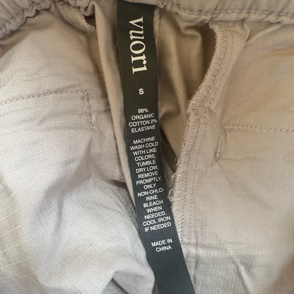 NWT! Vuori “Vintage Ripstop” Pant In Suede Color Size Small - Picture 11 of 12